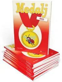 Medalj röd, svenska, 10 ex