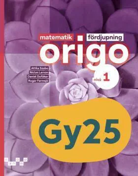 Matematik Origo fördjupning nivå 1