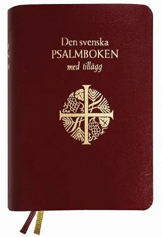 Den svenska psalmboken med tillägg (presentpsalmbok, guldsnitt)