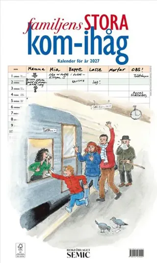 Familjens STORA kom-ihåg-kalender 2027