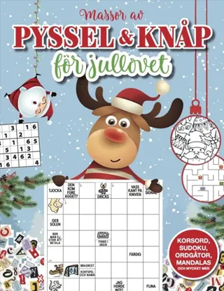 Pyssel Och Knåp För Jullovet - Korsord, Sudoku, Ordgåtor, Mandalas Och Mycket Mer
