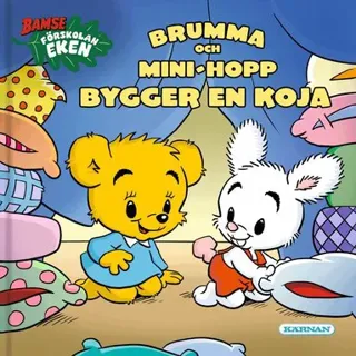 Brumma och Mini-Hopp bygger en koja