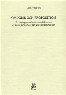Omdöme och proposition - En begreppsanalys och en diskussion av några omdöm