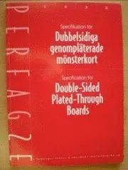 Perfag 2E, Specifikation för genompläterade mönsterkort = Specification for double-sided plated-through boards