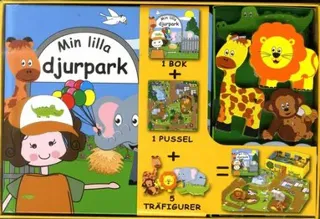 Min lilla djurpark (bok, pussel och figurer)