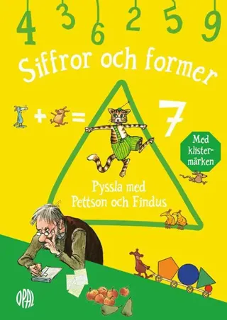 Pyssla med Pettson och Findus : siffror och former med klistermärken