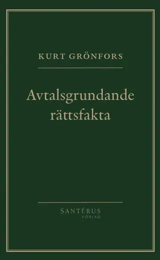 Avtalsgrundande rättsfakta