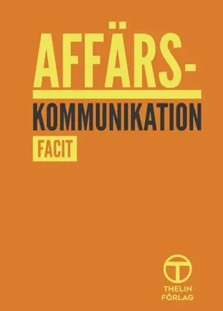 Affärskommunikation - Facit