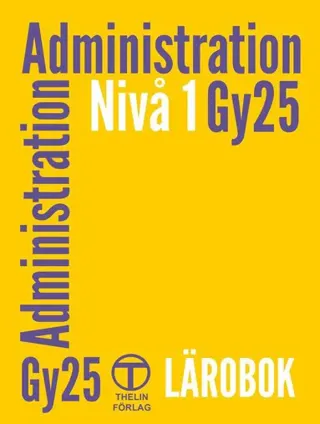 Administration Nivå 1 - Lärobok