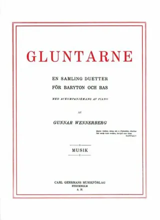 Gluntarne, sång och piano