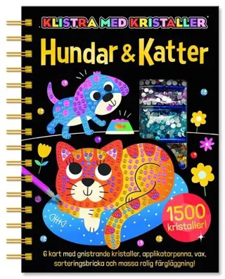 Klistra med kristaller. Hundar och katter
