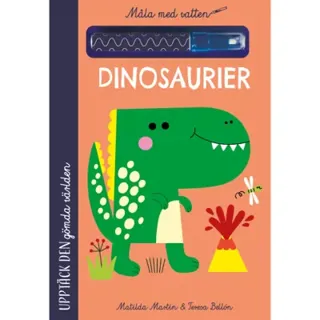 Måla med vatten. Dinosaurier