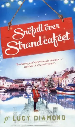 Snöfall över Strandcaféet