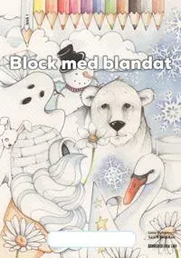 Block med blandat 1 - vit, 5-pack