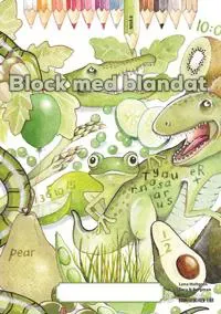 Block med blandat 8 - grön, 5-pack