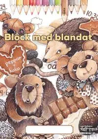 Block med blandat 9 - brun, 5-pack