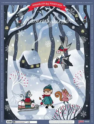 Pixi adventskalender 2025 : Med böcker av Maria Trolle, Maria Nilsson Thore, Johan Anderblad, Filippa Widlund, Mårten Melin Elsa Beskow, Lotta Olsson