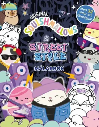 Squishmallows: Street Style målarbok