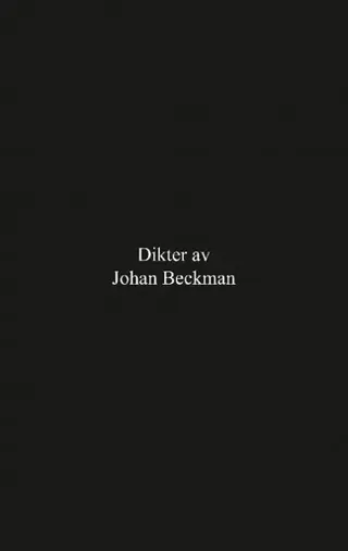 Dikter av Johan Beckman