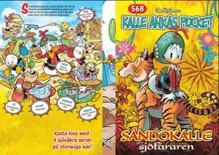 Kalle Ankas Pocket 568. Sandokalle Sjöfararen