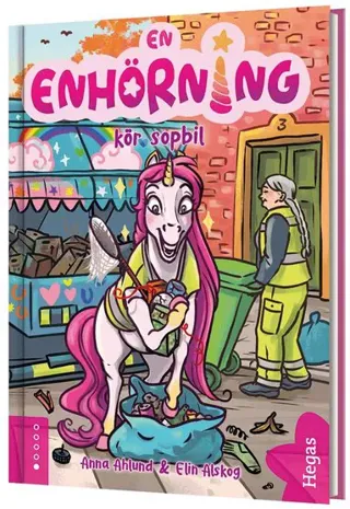 En enhörning kör sopbil