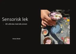Sensorisk lek : att utforska med alla sinnen