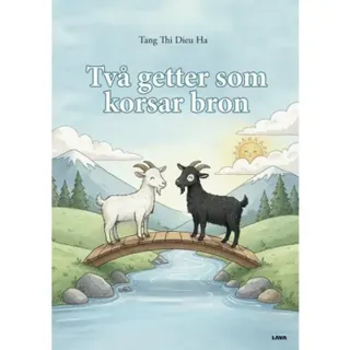 Två getter som korsar bron