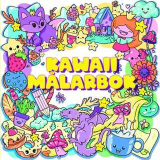 Kawaii målarbok
