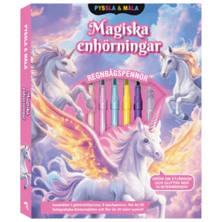 Pyssla och måla: Magiska enhörningar