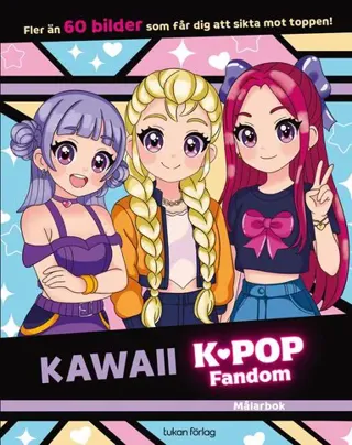 Kawaii K-pop Fandom målarbok