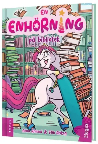En enhörning på bibliotek