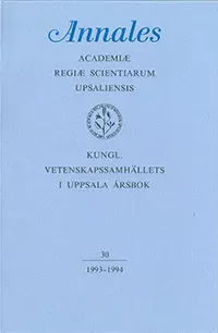 Kungl. Vetenskapssamhällets i Uppsala årsbok 30/1993-1994