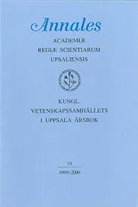 Kungl. Vetenskapssamhällets i Uppsala årsbok 33/1999-2000