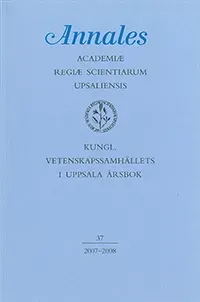Kungl. Vetenskapssamhällets i Uppsala årsbok 37/2007-2008
