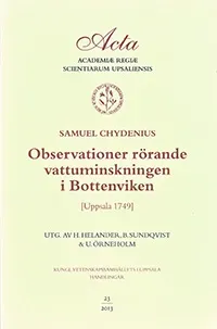 Observationer rörande vattuminskningen i Bottenviken