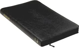 Svenska Folkbibeln 2015, slimline, svart cabraskinn, dragkedja