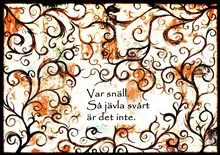 Affisch - Var snäll