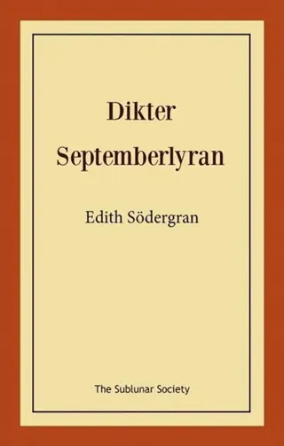Dikter: septemberlyran