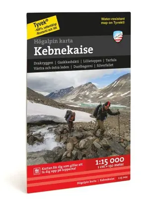 Högalpin karta Kebnekaise 1:15 000