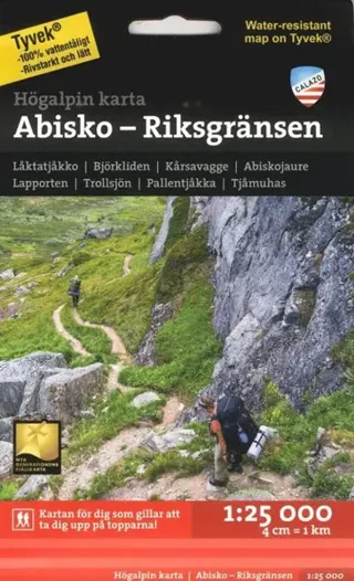Abisko-Riksgränsen 1:25 000