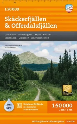 Skäckerfjällen & Offerdalsfjällen 1:50.000