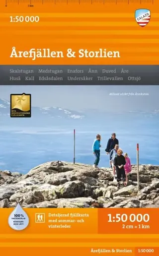 Årefjällen & Storlien 1:50 000