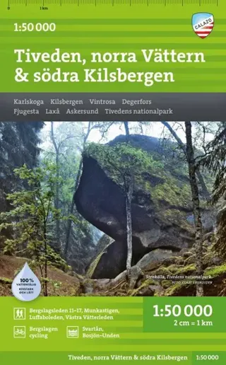 Tiveden, norra Vättern & södra Kilsbergen 1:50.000