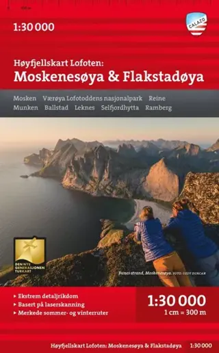 Høyfjellskart Lofoten: Moskenesøya & Flakstadøya 1:30.000