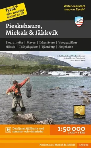 Pieskehaure,  Miekak & Jäkkvik 1:50 000