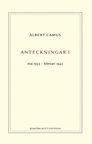 Anteckningar 1 : maj 1935-februari 1942