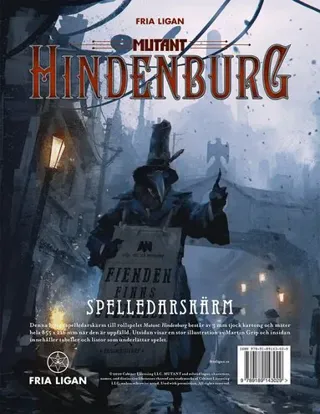 Mutant: Hindenburg. Spelledarskärm