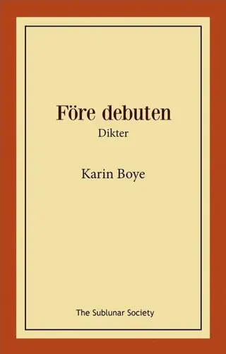 Före debuten : dikter