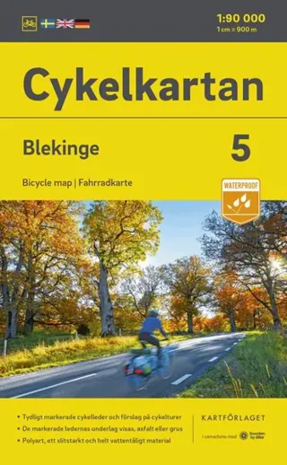 Cykelkartan Blad 5 Blekinge 2023-2025