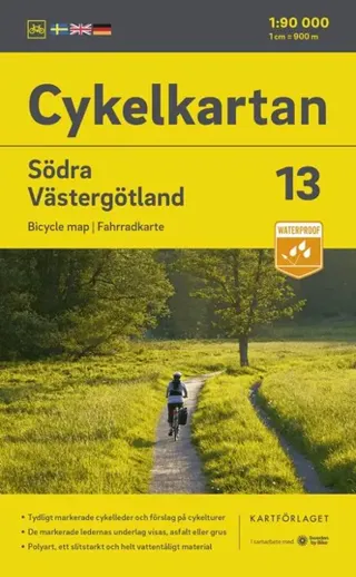 Cykelkartan Blad 13 Södra Västergötland 2023-2025